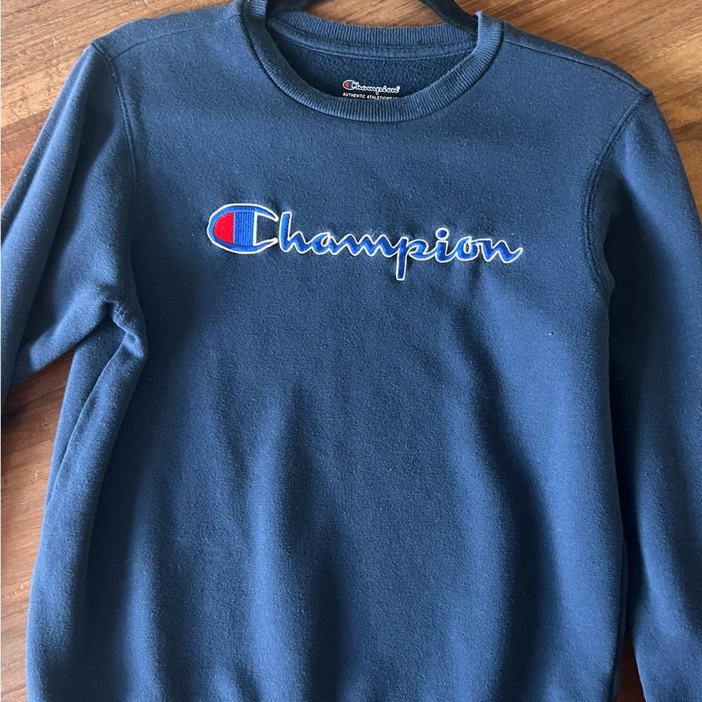 Champion Dark Blue Athletic Sweatshirt